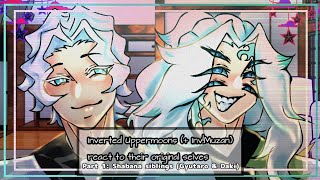 (old) Inverted Uppermoons (+Inv Muzan) react to their original selves || KNY/DS, part 1, og