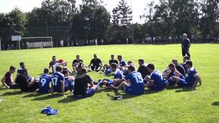 FC Sülbeck/Immensen kurze Siegesfeier nach dem Spiel gegen TuSpo Petershütte im Bezirkspokal