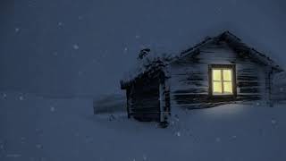 Freezing Blizzard strikes a lonely Log Cabin┇Howling Wind┇Sounds for Sleep, Study & Relaxation