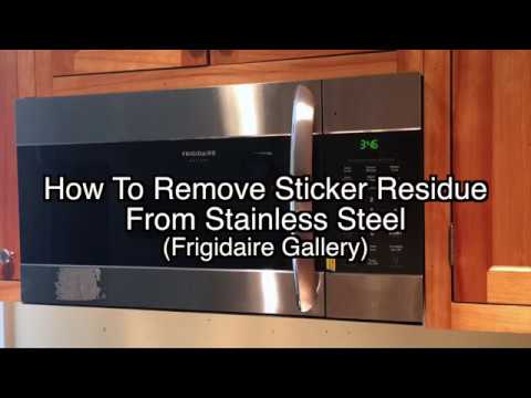 How to remove sticker residue from stainless steel - Frigidaire Gallery How to remove sticker residue from stainless steel - Frigidaire Gallery
