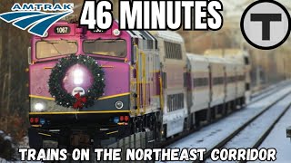 46 Minutes: MBTA & Amtrak Trains On The Northeast Corridor! | NA Railfanning Productions