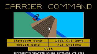 Carrier Command - Strategy Game Speedrun (PC/DOS) - 100% Complete