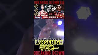 【BreakingDown8.5 対戦カード発表】ライト級｜LARGEHIGH｜平石光一【ブレイキングダウン 朝倉未来 朝倉海 白川陸斗 BreakingDown】#shorts