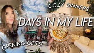 DAYS IN MY LIFE | celebrating our family Christmas, feeling funky, cooking cozy dinners!