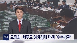 도의회 제주도 하차경매 대책 수수방관     홍수현