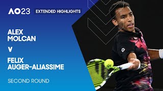 Alex Molcan v Felix Auger-Aliassime Extended Highlights | Australian Open 2023 Second Round