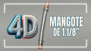 Um 4D do Mangote de 1.1/8\