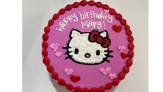 Maria Makes: Hello Kitty Cake 🎂