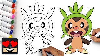 How To Draw Pokemon | Chespin