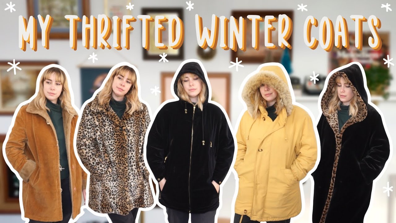 My Thrifted Winter Coats Youtube