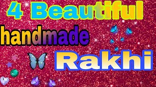 4 Beautiful handmade Rakhi making Ideas/Diy handmade Rakhi ideas