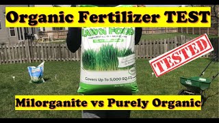 Organic Fertilizer Comparison TEST | Milorganite vs Purely Organic Lawn Food Results (LAWN CARE)