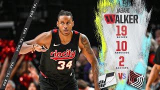 Jabari Walker Highlights | 19 PTS | Portland Trail Blazers vs Utah Jazz