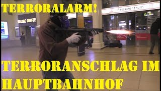 [TERRORALARM AM HAUPTBAHNHOF HANNOVER] ANTI TERROR ÜBUNG POLIZEI HANNOVER (EISNATZDOKU)