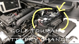 VW Golf7 TOURAN Battery replacement　まったりバッテリー交換