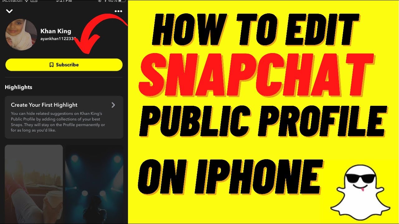 How To Edit Snapchat Public Profile On IPhone !! 2021 - YouTube