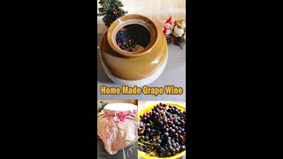 🍇Homemade Grape Wine🍇 #shorts 🍷 Christmas Special Grape Wine Recipe 🍷 Grape Wine with fresh Grapes 🍇