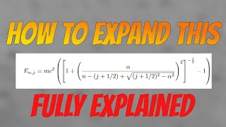 Griffiths QM problem 6.17 (3rd edition) 6.19 (2nd edition): Expand exact form of fine structure