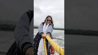 Srisailam, Nagarjuna Sagar boating. It should not be played like this. #love #couplegoals #iliyaraja