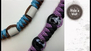 Paracord Armband / Schmuckband für Anfänger, mitEM Keramik oder Perlen, DIY Anleitung by NeleC.