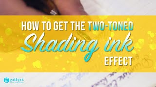 How to get the two-toned shading ink effect