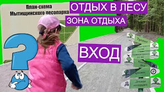 Отдых в лесу .Вход .Лесопарк в Мытищах .часть 1