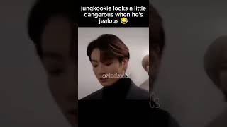 jealous jungkookie looks so cute 😆 #taekook