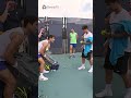 alcaraz u0026 rublev funny interaction 🤗