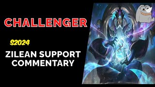 Challenger Zilean Support | S2024 Educational Gameplay Commentary