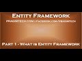Part 1 What is Entity Framework Part 1 What is Entity Framework