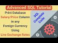 Advanced SQL Tutorial - Oracle PL/SQL Code for Currency Conversion with Live Exchange Rates Data API