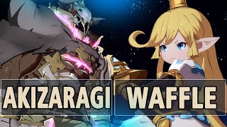 GBVSR:🔥Akisaragi (Vaseraga) Vs Waffle (Charlotta)🔥| High Level Gameplay.