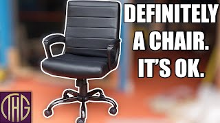 Better Than A Broken Camp Chair? Mainstays Mid Back Office Chair Unboxing, Assembly And Impressions