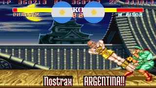 Street Fighter II Champion Edition (FT10) - Nostrax (AR) vs ARGENTINA!! (AR)