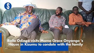 Raila Odinga visits Mama Grace Onyango's House in Kisumu to condole with the family
