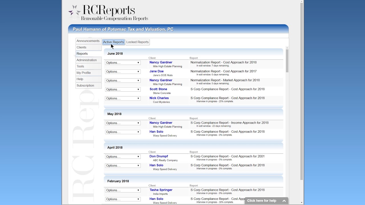 Reasonable Compensation Reports Software Demo & Case Study - YouTube