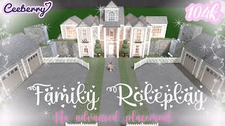 No Advanced Placing Family Mansion Bloxburg Speedbuild