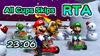 マリオカート64RTA実況 GP 23:06.14 All Cups Skips