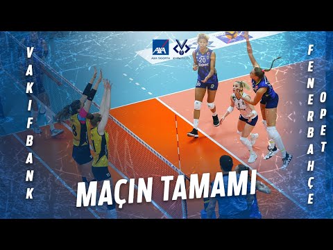 VakıfBank 3 - 2 Fenerbahçe Opet (Maçın Tamamı) | AXA Sigorta Kupa Voley ...