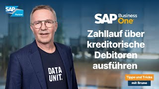 SAP Business One: Zahllauf über kreditorische Debitoren ausführen