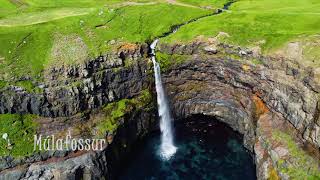 Flying over Faroe Islands - drone footage [4K]
