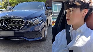 초보운전 브이로그 🚗 벤츠e클래스 타고 드라이브가요 / 스타벅스 드라이브스루 / 셀프주유소 기름넣기 / 세단은 처음이라..... E클래스