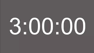 3 Hour Timer - 180 Minute Countdown Timer