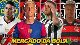 💣 MERCADO DA BOLA | Milan mira Dani Olmo, Atlético-MG quer Bruno Henrique, James Rodríguez no Boca +