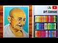 Mahatma Gandhi Drawing With Oil Pastel Step by Step / Republic day / Gandhi Jayanti