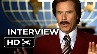 Anchorman 2: The Legend Continues Interview - Will Ferrell (2013) - Steve Carrell Movie HD