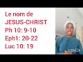 LE nom de JESUS-CHRIST  le nom le plus BEAU ; le plus MERVEILLEUX que tous les autres noms !!!!