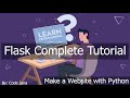 Python Flask Tutorial || 2022 Complete Python Flask Tutorial || How to Make Website with Python