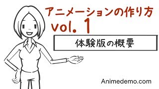 VYOND使い方　アニメーション作成ソフトVyond体験版　画面説明 機能紹介　animedemo vol.1