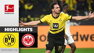 BVB Back on CL Course! | Borussia Dortmund - Frankfurt 3-1 | Highlights | Matchday 26 – Bundesliga